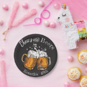 Proost en bier 60e 40e 50e 30e 21e papieren bordje (Feest)