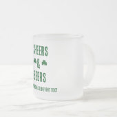 Proost en bier feest evenement matglas koffiemok (Voorkant rechts)