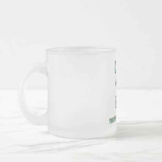 Proost en bier feest evenement matglas koffiemok (Links)