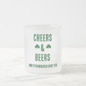 Proost en bier feest evenement matglas koffiemok (Center)