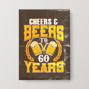 “Proost en Bier” Leuke Verjaardag Knop Button