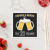 Proost en bier op 21 jaar servetten (Insitu)
