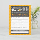 Proost en Bier op 40 Jaar • Deel een Herinneringsk (Staand voorkant)