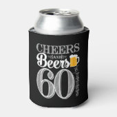 Proost en bier op 60 jaar Koelbox Blikjeskoeler (Blikje Voorkant)