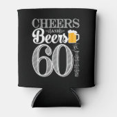 Proost en bier op 60 jaar Koelbox Blikjeskoeler (Voorkant)