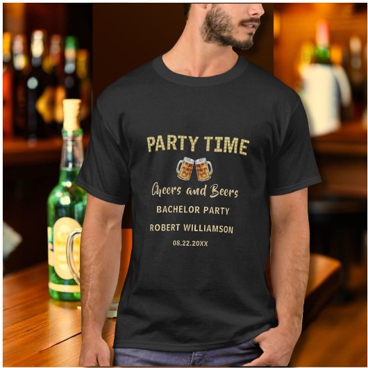 Proost en Bier Persoonlijk Bachelorfeest T-shirt