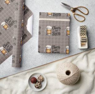Proost en Bier Volwassen Verjaardagsfeestje Cadeaupapier