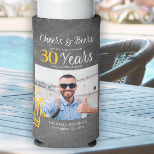 Proost en bier voor 30 jaar mannen verjaardag foto