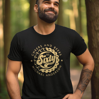 Proost En Bier Zestig Jaar Verjaardag Aangepaste N T-shirt