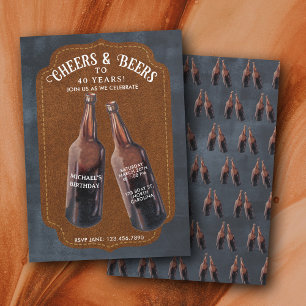 Proost en Biertjes 40e Bier Verjaardagsfeestje Kaart