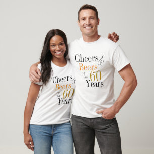 Proost en biertjes 60ste verjaardag t-shirt
