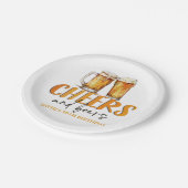 Proost en biertjes Glass verjaardagsfeestje Papier Papieren Bordje (Gekanteld)