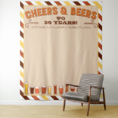 Proost en biertjes Verjaardag Achtergrond Foto Boo Wandkleed (In situ)