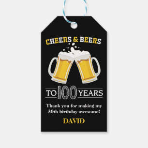 Proost en Labels voor 100 jaar Cadeaulabel