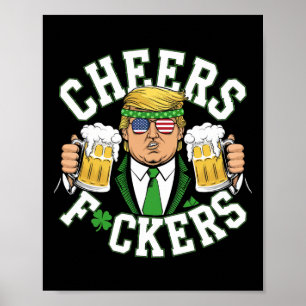 Proost Ers St. Patrick's Day Grappig Bier Drinken Poster