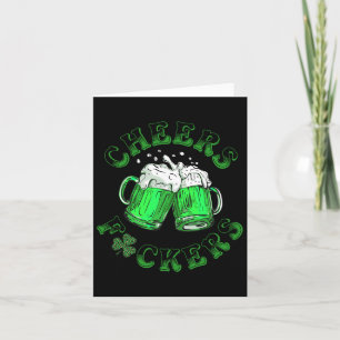 Proost Fckers St Patricks Day Grappig Drink Bier Kaart