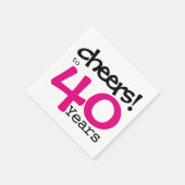 Proost gepersonaliseerde partij papieren servetten (Hoek)