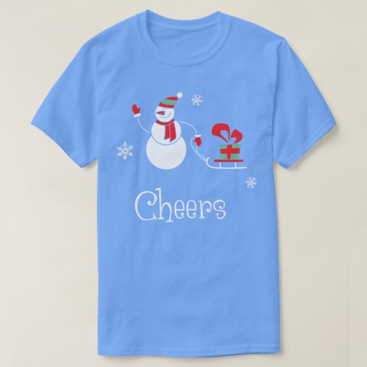 Proost Grappig Kerstmis Tshirt Jongen Meisje Holi (Design voorkant)