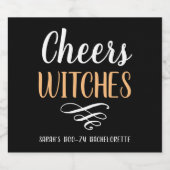 Proost Heksen Boozy Bachelorette Sparkling Wijnetiket (Enkel label)