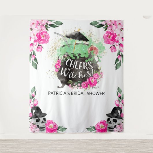 Proost Heksen Halloween Bruidsfeest Backdrop Wandkleed (Voorkant)