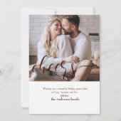 Proost! Kerstmis Modern Script Kerstkaart Kaart (Achterkant)