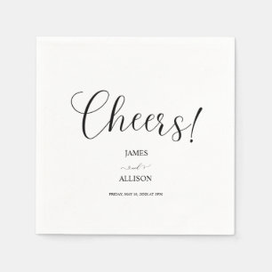 Proost liefde Elegant Minimalistisch Eenvoudige br Servet