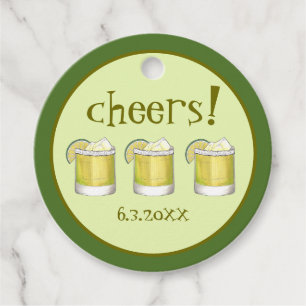 Proost! Margarita Cocktail 21e Verjaardagsfeestje Bedankjes Labels