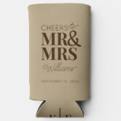 Proost Mr & Mrs Modern Wedding Typography Favor (Voorkant)