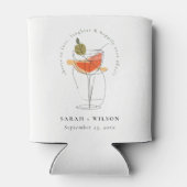 Proost om te houden van moderne cocktail wijn brui blikjeskoeler (Achterkant)