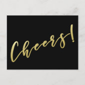 Proost! | Onechte Goud Letter Postkaart (Voorkant)