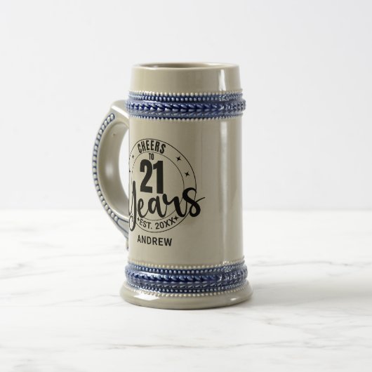 PROOST OP 21 JAAR BIERPUL (Voorkant links)