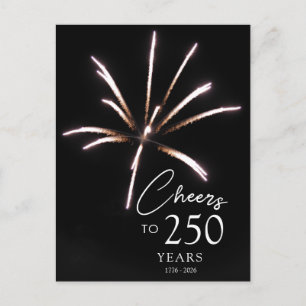 Proost op 250 jaar Sestercentennial 4 juli Briefkaart