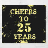 PROOST OP 25 JAAR Bierflesetiket Bier Etiket (Enkel label)