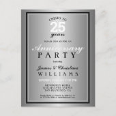 Proost op 25 jaar zilveren bruiloft briefkaart (Voorkant)