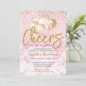 Proost op 30 jaar 30ste verjaardag kaart (Staand voorkant)