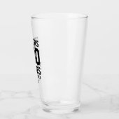 Proost op 30 jaar Black Script Typografie Glas (Links)