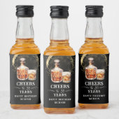 Proost op 30 jaar whisky likeurfles etiket (Flessen)