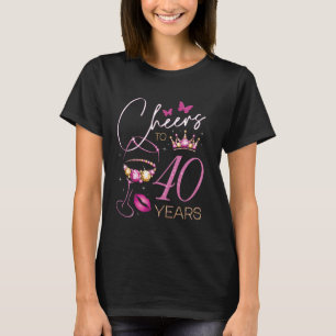 Proost op 40 jaar, 40e verjaardag van de koningin, t-shirt