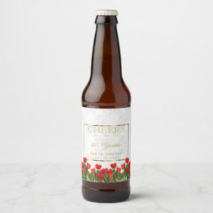 Proost op 50 jaar - elke verjaardag bier etiket