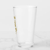 Proost op 50 jaar Gold Script Typografie Glas (Links)