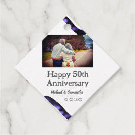 Proost op 50 jaar Jubileum Naam toevoegen Fotodatu Bedankjes Labels