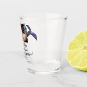 Proost op 50 jaar Jubileum Naam toevoegen Fotodatu Shot Glas (Rechts)