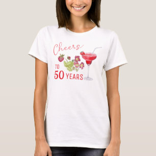 Proost op 50 Jaar Mijlpaal Verjaardag T-shirt