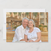 Proost op 50-jarig gouden huwelijksjubileum 2 foto kaart (Achterkant)