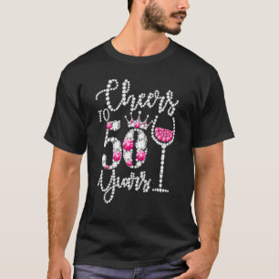 Proost op 50-jarige 50ste verjaardagskoningin Drin T-shirt