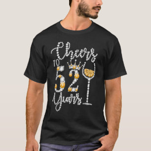 Proost op 52-jarige Happy 52th Birthday Queen D T-shirt