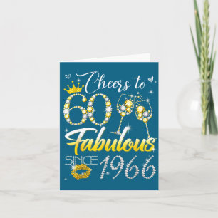 Proost op 60 fantastisch sinds 1966 60ste verjaard kaart