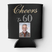 Proost op 60 foto 60e verjaardag ca blikjeskoeler (Voorkant)