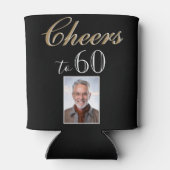 Proost op 60 foto 60e verjaardag ca blikjeskoeler (Achterkant)