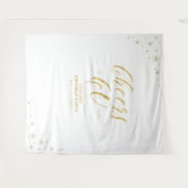 Proost op 60 jaar | Gouden 60e verjaardagsfeest Wandkleed (Voorkant (horizontaal))